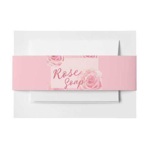 Roses Leaves Blush Soap Band Wrap