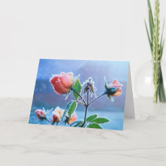 Roses Letterpress Thank You Card