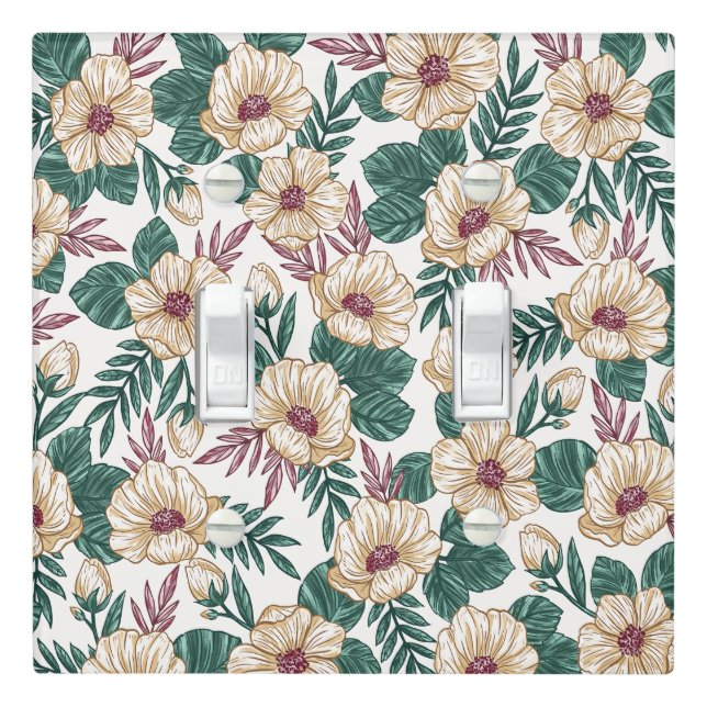Roses Light Switch Cover (In Situ)