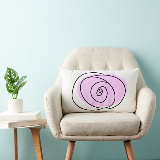 Roses Lilac single front multi back lumbar Pillow (Chair)