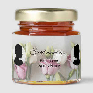 Roses memorial honey jar favor favors