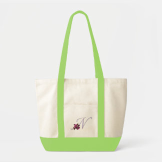 Roses Monogram N Tote Bag