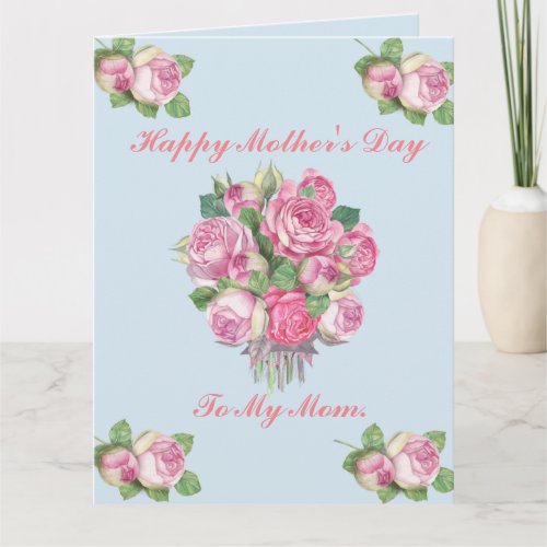 Roses Mothers Day Large Card Card