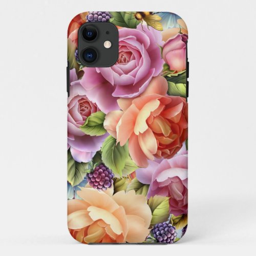 Roses n Blackberries iPhone 11 Case