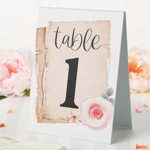 Roses Number One Table Tent Sign
