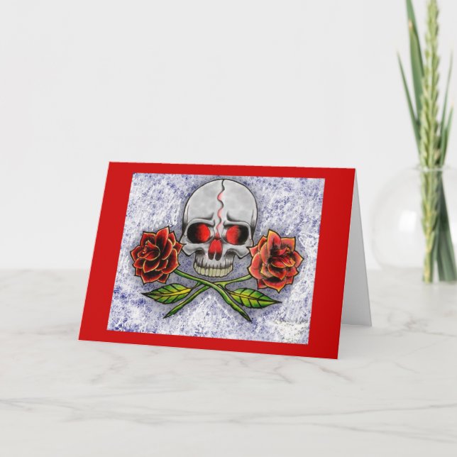 Roses Of Death! Birthday Card (Front)