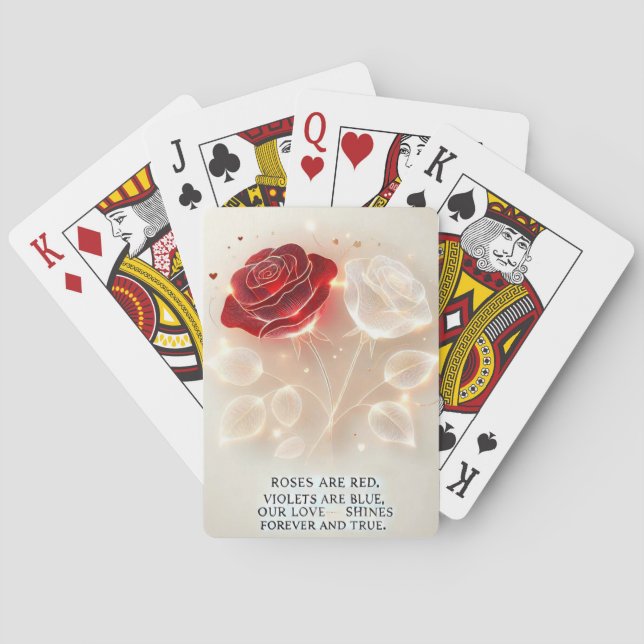 Roses of Light and Love" Poker Cards (Back)