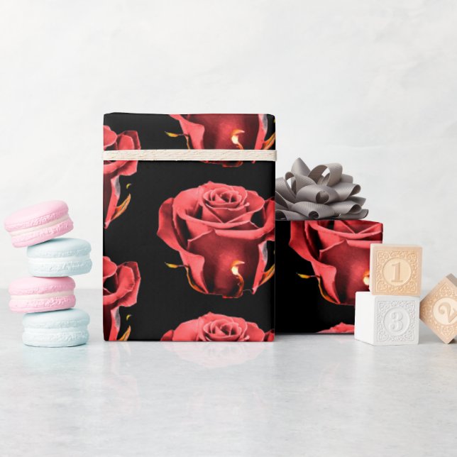 Roses of love wrapping paper (Baby Shower)