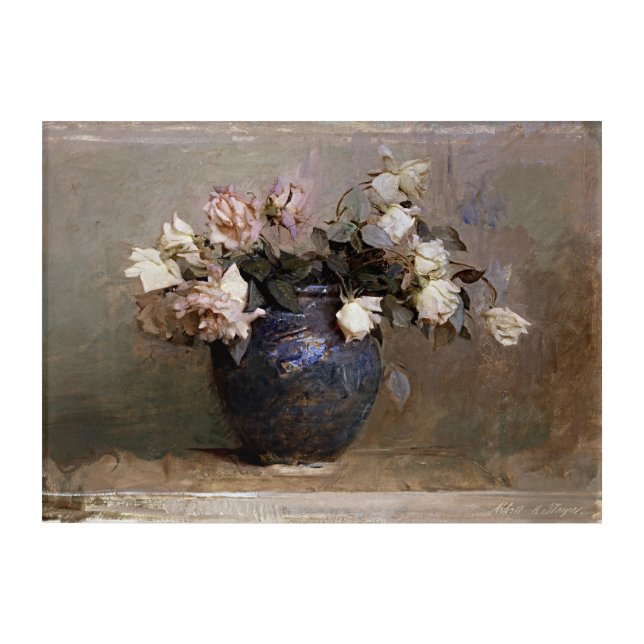 Roses of Serenity - Abbott Thayer Acrylic Print (Front)