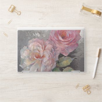 Roses On Gray Hp Laptop Skin by wildapple at Zazzle