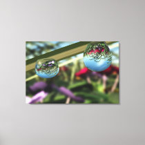 Roses on Raindrops Canvas Print