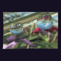 Roses on Raindrops Kitchen Towel