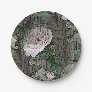 Roses Paper Plates