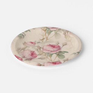 Roses Paper Plates