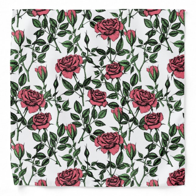 Roses pattern bandana (Front)