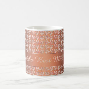 roses pattern coffee mug