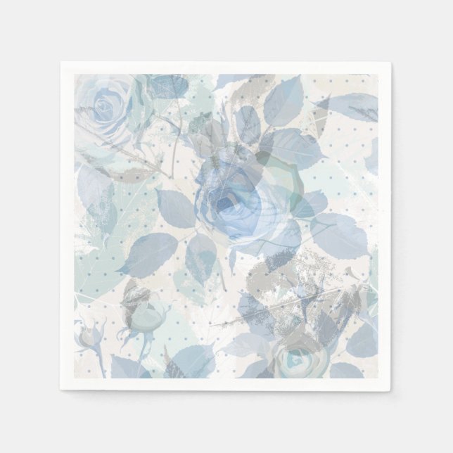 Roses pattern luxury napkins (Front)
