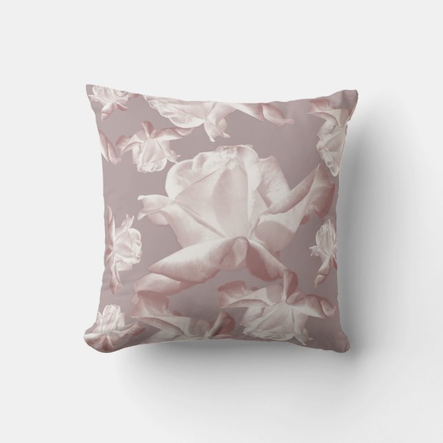 roses pattern. throw pillow (Front)