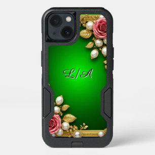 Roses Pearls Crystals Elegant Royal Aesthetic Gift iPhone 13 Case