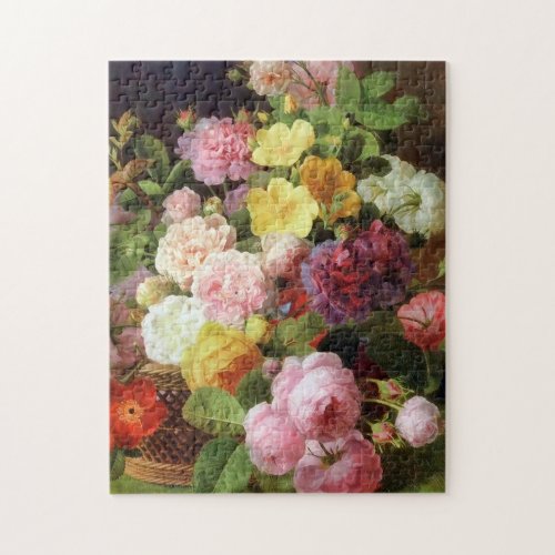 Roses Peonies and Other Flowers Dutch Fine Arts Jigsaw Puzzle