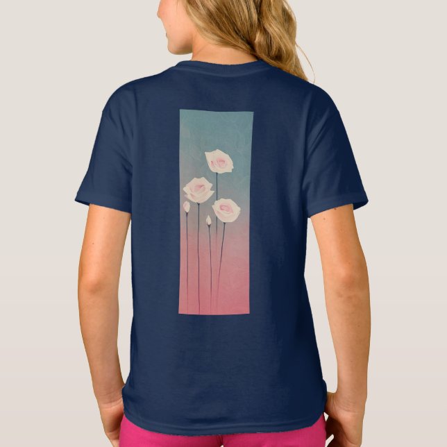 Roses, personalized T-Shirt (Back)