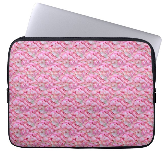 Roses petals on  laptop sleeve (Front)