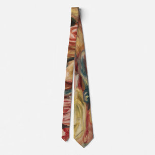 Roses - Pierre-Auguste Renoir Neck Tie
