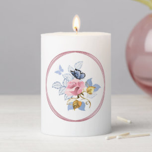 Roses Pillar Candle