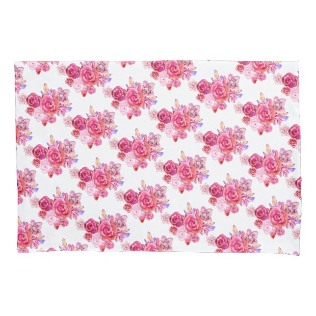 Roses Pillow Case Flowers (Front)