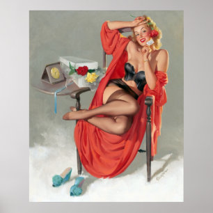 Roses Pin Up Poster