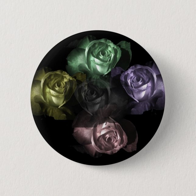 Roses Pinback Button (Front)
