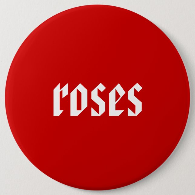roses pinback button (Front)