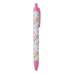 Roses & Polka Dots Pattern Pen