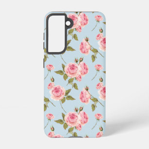 Roses & Polka Dots Pattern Samsung Galaxy S21 Case