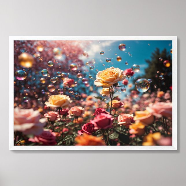 Roses Print, Value Poster Paper (Matte) (Framed Front)