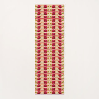 roses print yoga mat