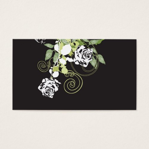 Roses Profile Card Business Card Templates