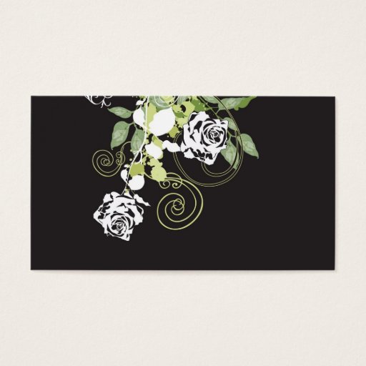 Customizable Roses Profile Card Business Card Templates