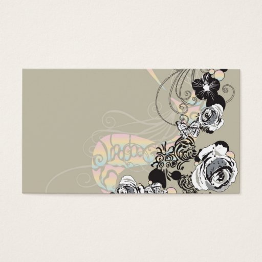 Customizable Roses Profile Card Business Card