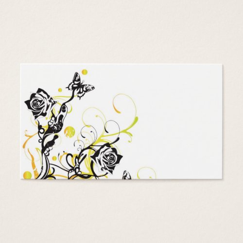 Roses Profile Card Business Cards