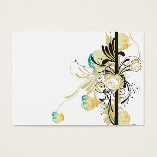 Customizable Roses Profile Card Business Card Template