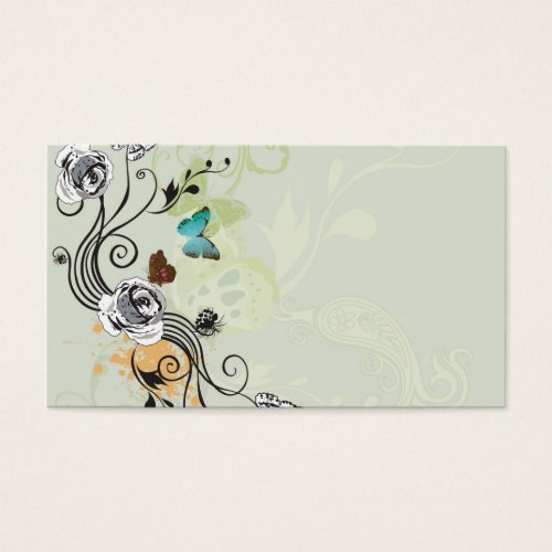 Roses Profile Card Business Card Template