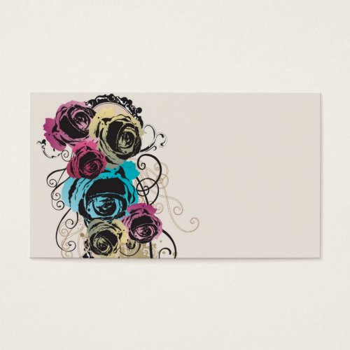 Roses Profile Card Business Card Template