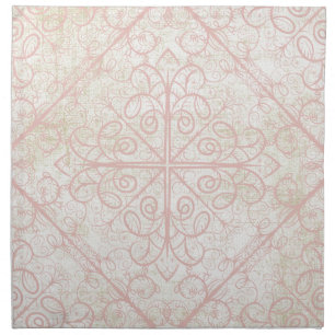 Roses Ribbons and Lace Cloth Napkin