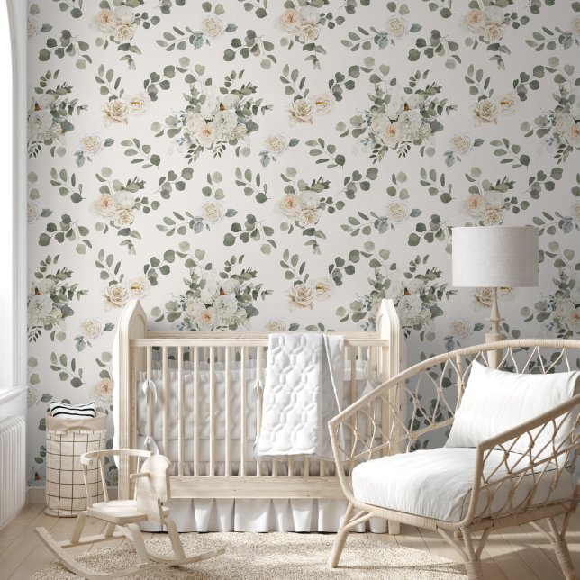 Roses, romantic floral wallpaper  (Kids)