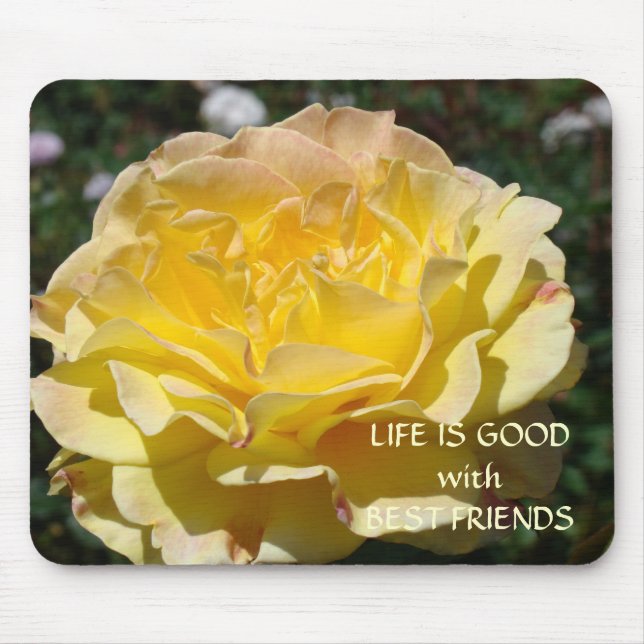 ROSES, ROSE FLOWERS MOUSE PADS MOUSEPAD (Front)