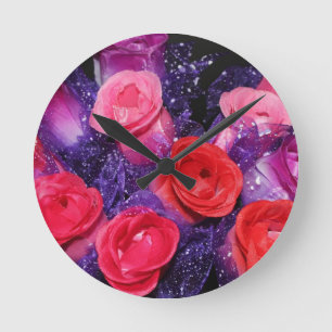Roses Round Clock