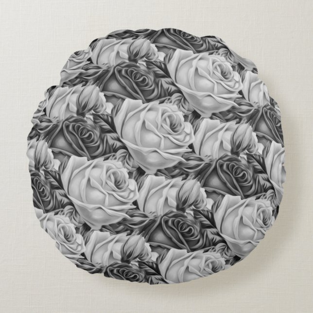 Roses Round Pillow (Front)