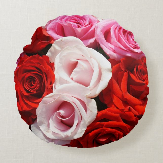 Roses Round Pillow (Front)