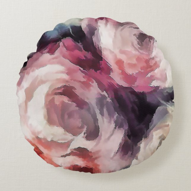 Roses Round Pillow (Front)
